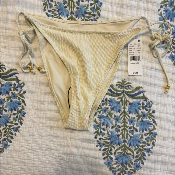 Pacsun Off-white ivory bikini bottom size M Ecovero - Picture 3 of 5